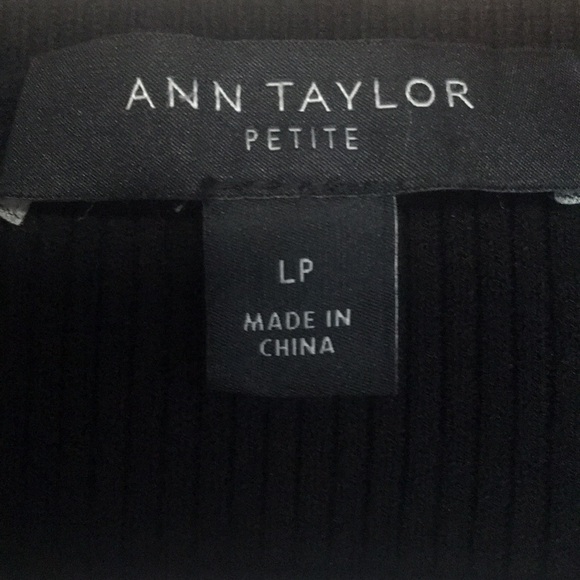 Ann Taylor Large petite blk viscos/nylon excellent condition - Picture 2 of 6
